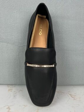 ALDO Tayley Loafer SINGLE RIGHT SHOE ONLY Slip-on Black Dress Flat Squared Toe 8